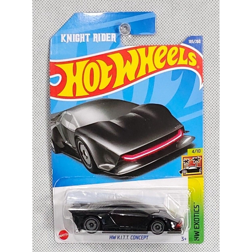 Hot Wheels KITT Concept 2022 #185 Knight Rider TV Car HW Exotics Excellent
